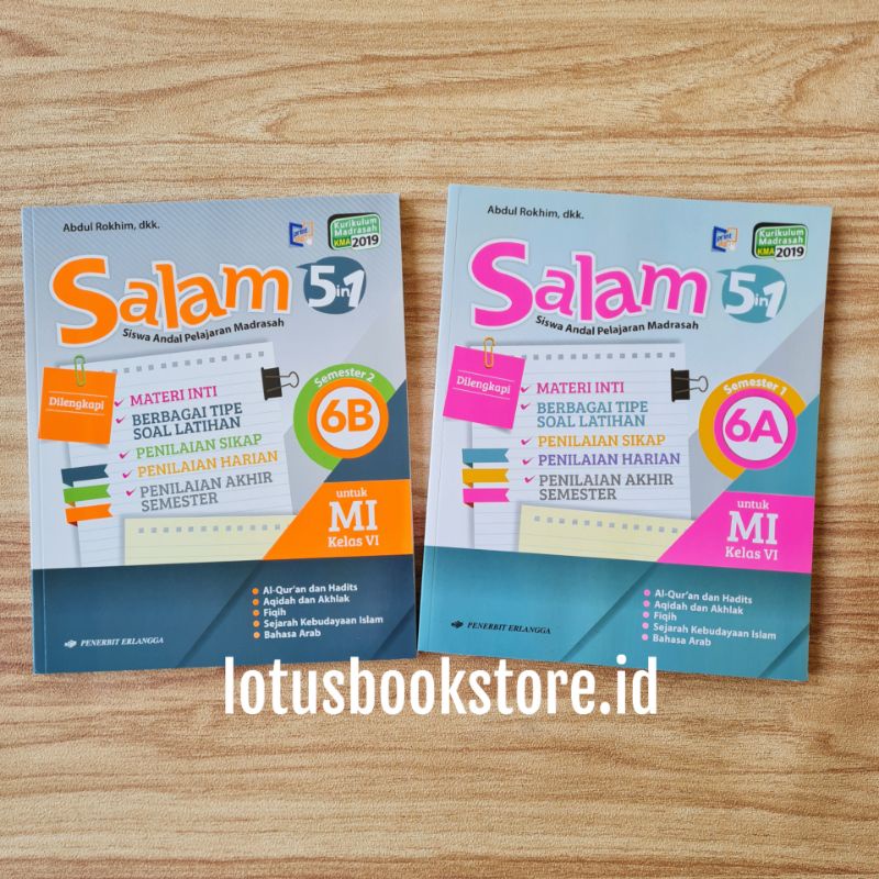 Jual Salam In Mi Kelas A B Buku Erlangga Original