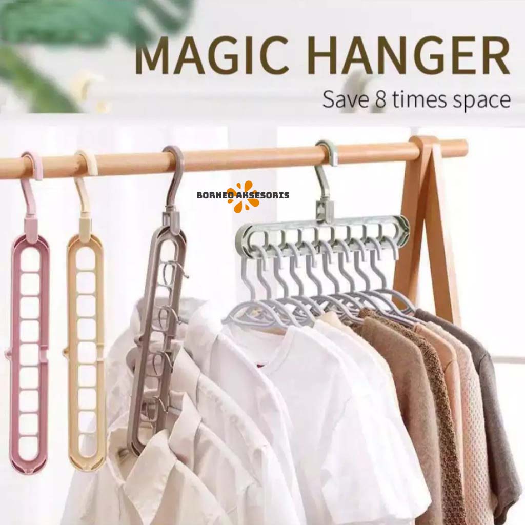 Jual Gantungan Baju Magic Hanger 9 In 1 Anger Gantungan Kastok Baju