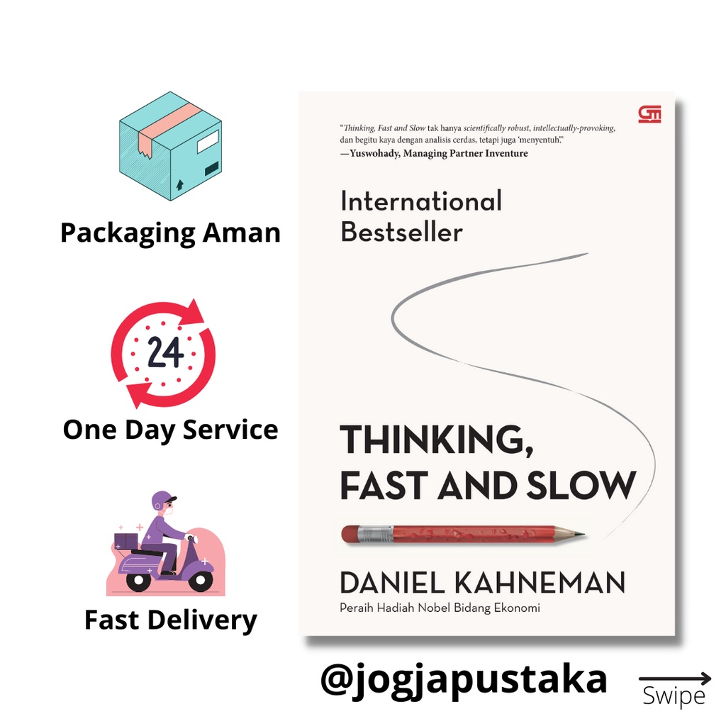 Jual Buku Thinking, Fast and Slow Karya Daniel Kahneman