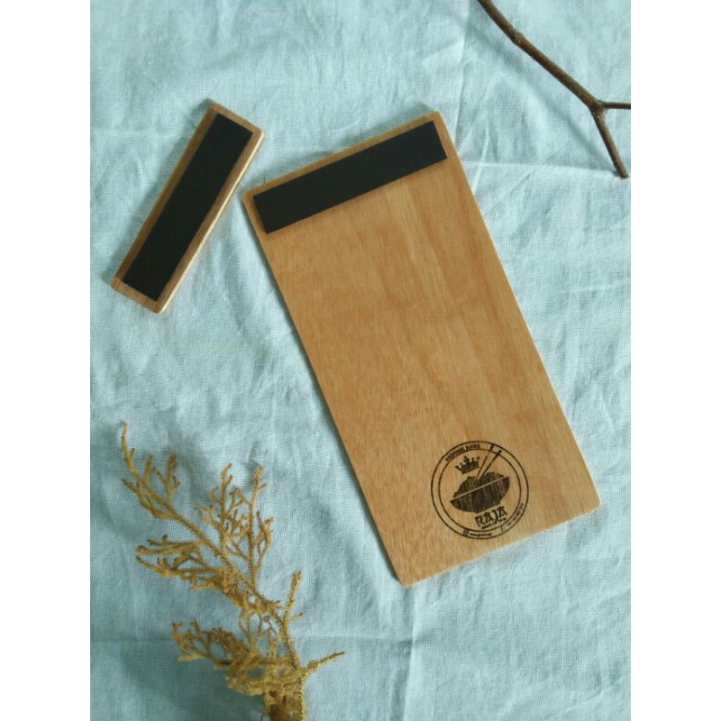 Jual Bill Holder / Papan Nota Kayu Custom Logo Cafe Restoran Jepit Nota ...