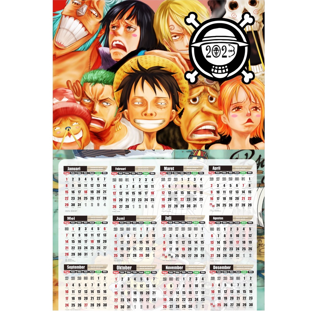 Jual Cetak KALENDER ANIME [ ONE PIECE ] kalender poster kalender