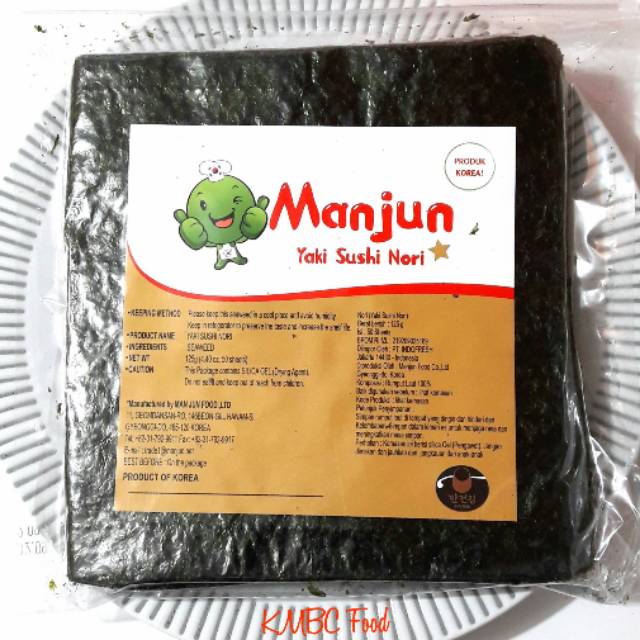 Jual Nori Rumput Laut Untuk Sushi Manjun Yaki Sushi 50 Lembar