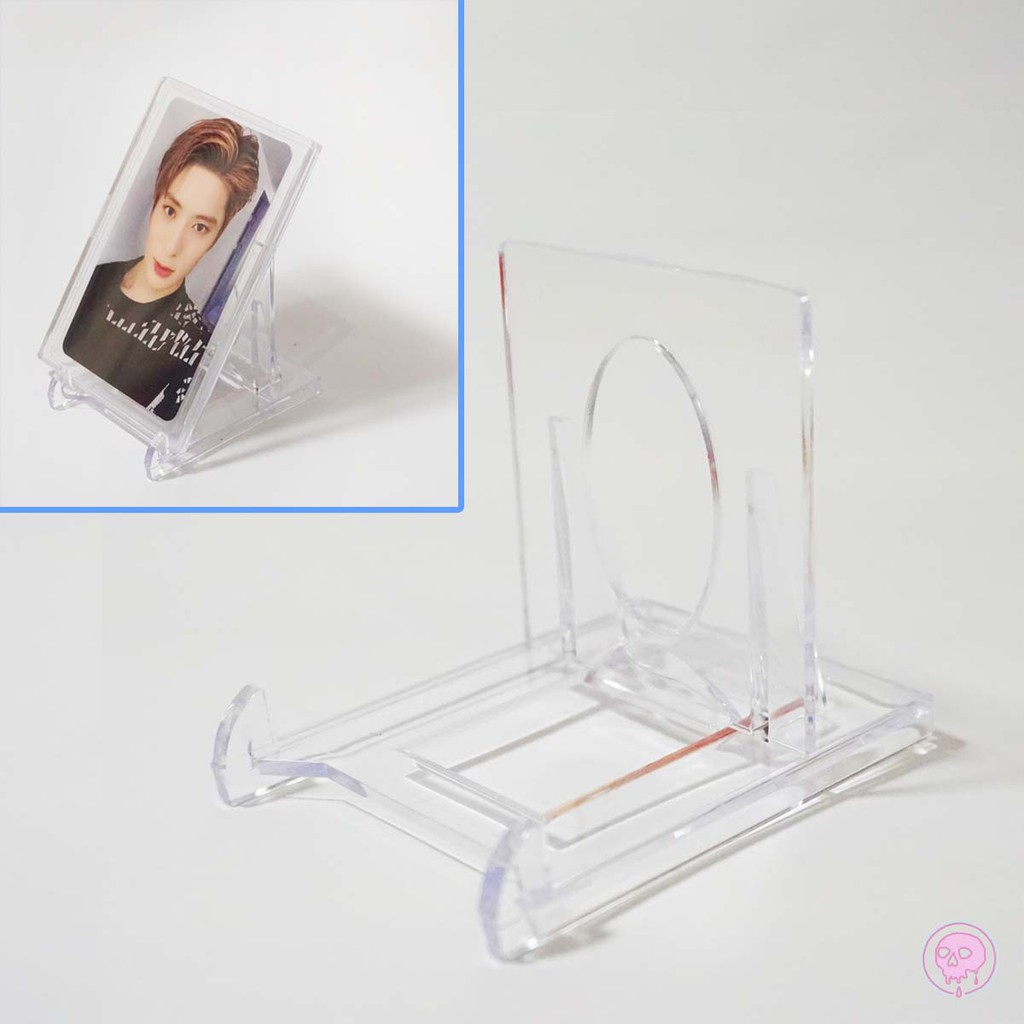 Jual [PHOTOCARD STAND] ID Card Akrilik Transparent Clear Polaroid Stand