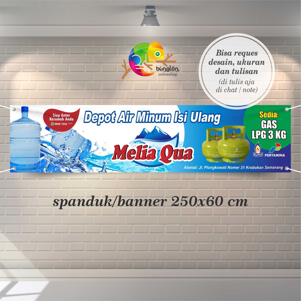 Jual Spanduk, Banner Depot Air Minum Isi Ulang | Shopee Indonesia