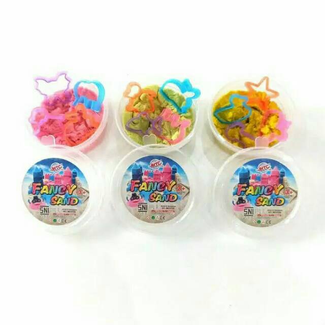 Jual Mainan Pasir Ajaib Magic sand Set cetakan kemasan Cepuk mini murah ...