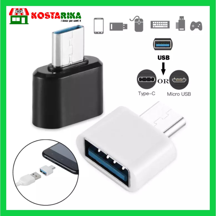 Jual Otg Type C To Usb Port Otg Plug Connector Shopee Indonesia