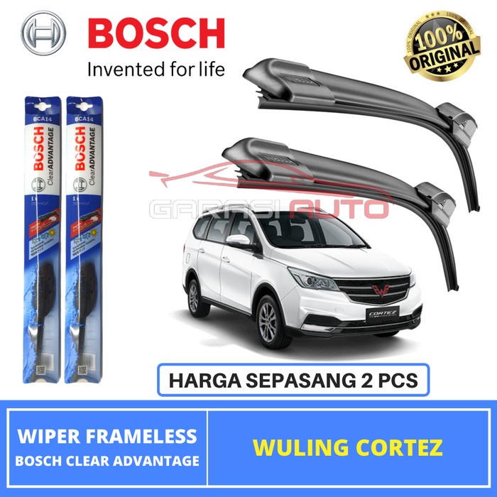 Jual Wiper Bosch Clear Advantage Wuling Cortez Original Karet Frameless Shopee Indonesia