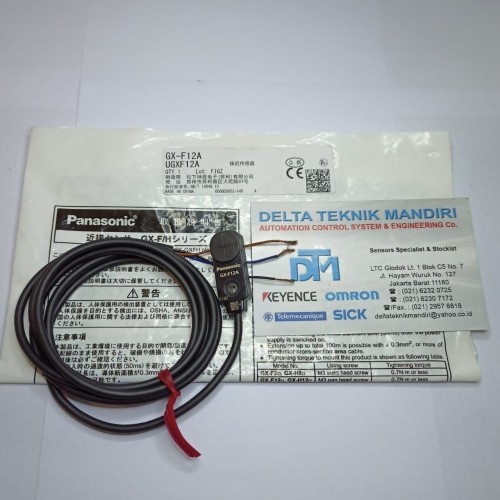 Jual PERTUKANGAN OTOMASI INDUSTRIAL SENSOR PROXIMITY PANASONIC GX-F12A ...
