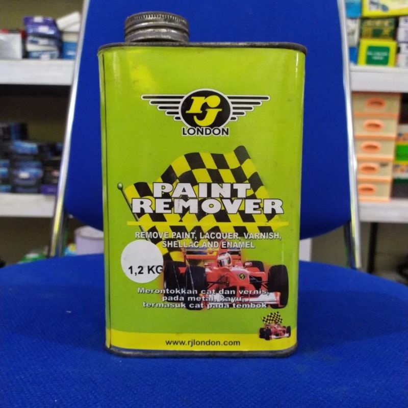 Jual Paint Remover 1 liter RJ London Perontok Cat Vernis Kayu Besi