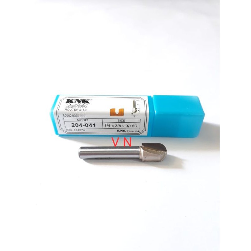 Jual Mata Profil/Router 9.5 mm Round Nose Bits ( 204-041 ) KNK | Shopee ...