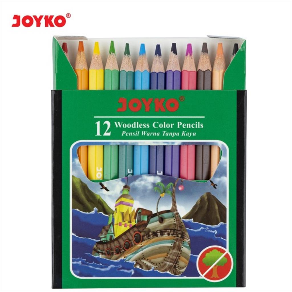 Jual Cp 107 Pensil Warna Joyko 12 Warna Pendek Shopee Indonesia