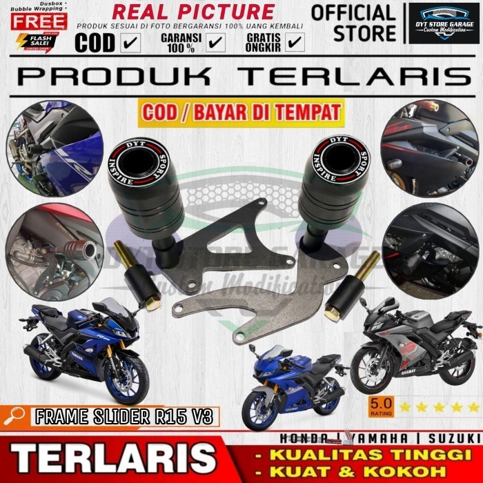 Jual Bracket Frame Slider Yamaha MT25 & XABRE Pelindung Bodi MT25 & XABRE Variasi Part