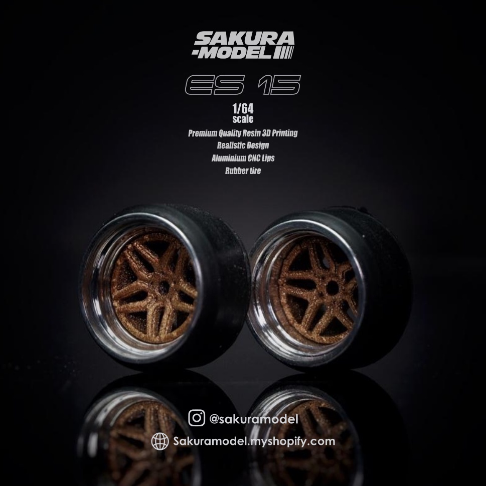 Jual 1/64 Custom Wheels Sakura model ESR ES15 | Shopee Indonesia