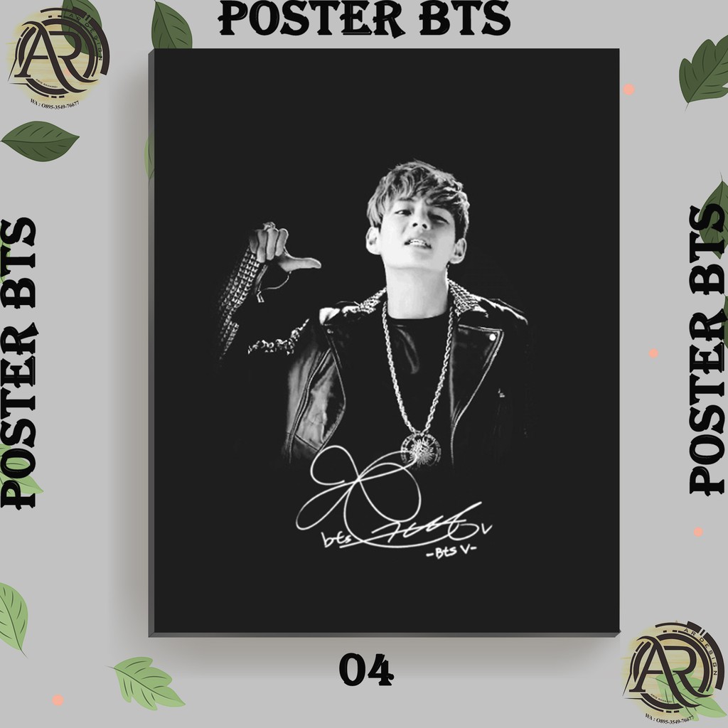 Jual poster BTS hitam putih | Shopee Indonesia