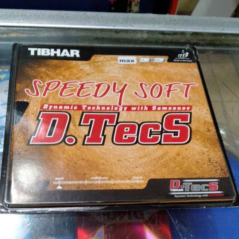 Tibhar Belag Speedy Soft 1.0mm - Tischtennis Belag Schwarz Für Allround Spieler