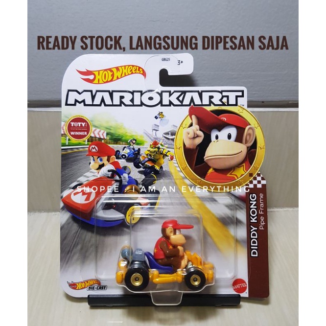 Jual Hot Wheels Mario Kart Diddy Kong Pipe Frame Hotwheels Mariokart Original Mattel Shopee 0924