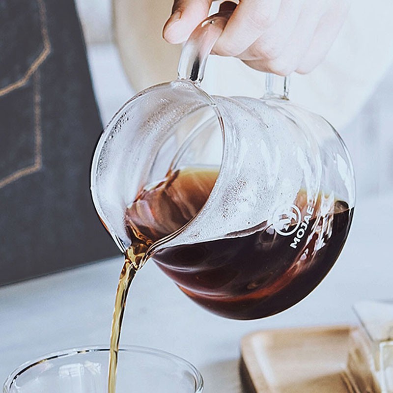 Jual Coffee Server Glass 01 Teko Kaca Kopi Barista dgn Penutup kaca