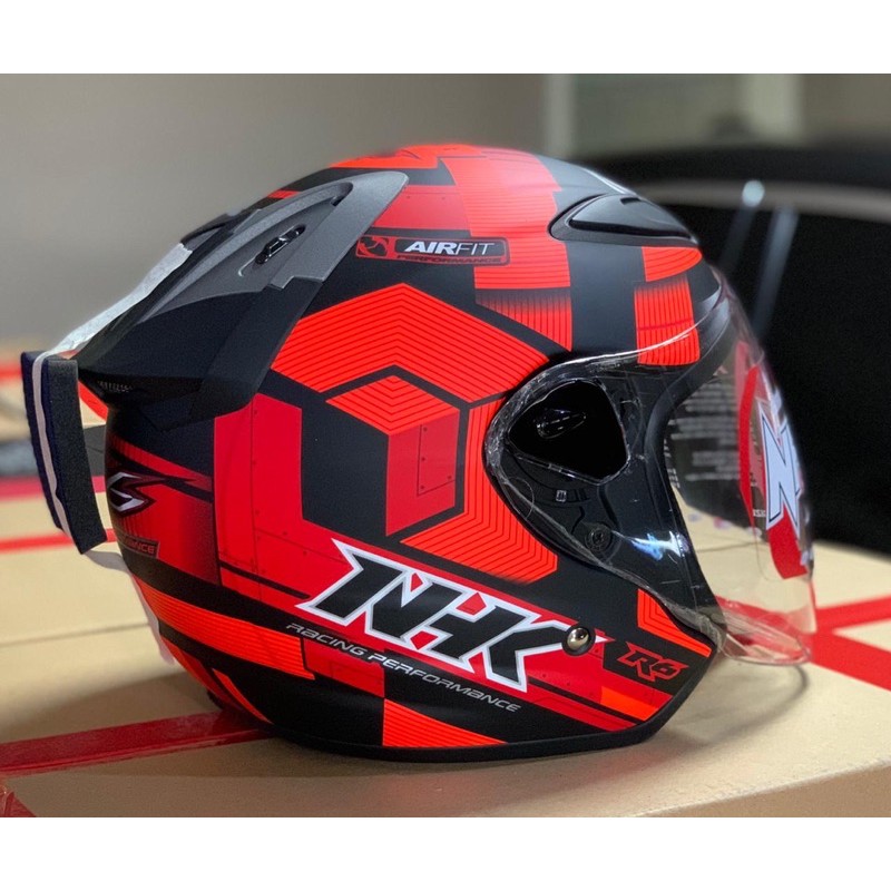 Jual NHK R6 CUBE BLACK RED DOFF / GLOSSY | Shopee Indonesia