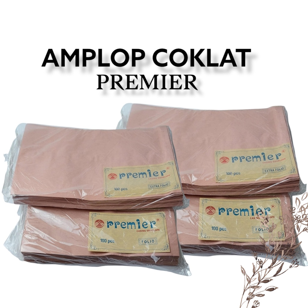 Jual (20pcs) Amplop Coklat / Casing Envelope / Amplop Coklat Premier ...