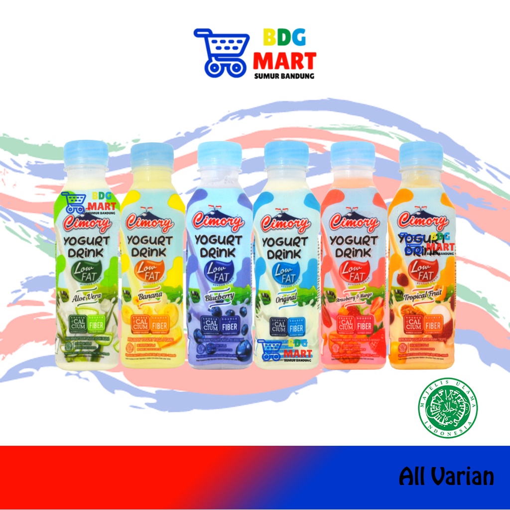 Jual VARIAN Cimory Yogurt Drink Low Fat Susu Yoghurt Rendah Lemak Aneka