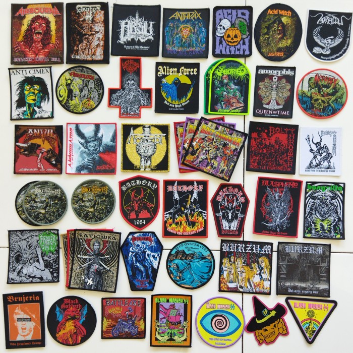 Jual EMBLEM/WOVEN PATCH JUAL SATUAN ACCESORIES BAND METAL IMPORTED ...