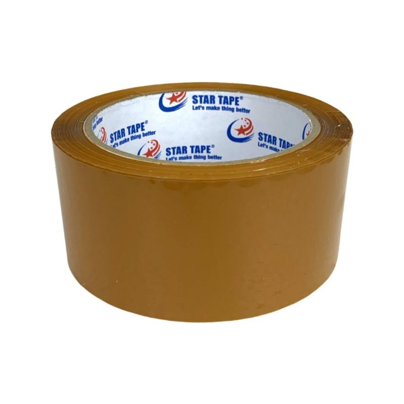 Jual LAKBAN COKLAT STARTAPE 48mm 45 micron 80 YARD / ISOLASI COKLAT ...