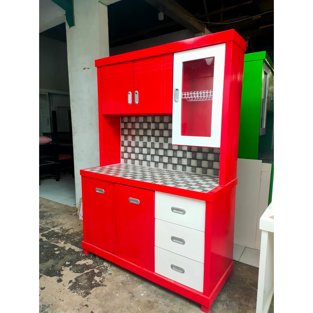 Jual Rak Dapur Lemari Sayur Pintu Lemari Rak Piring Dapur Minimalis Shopee Indonesia