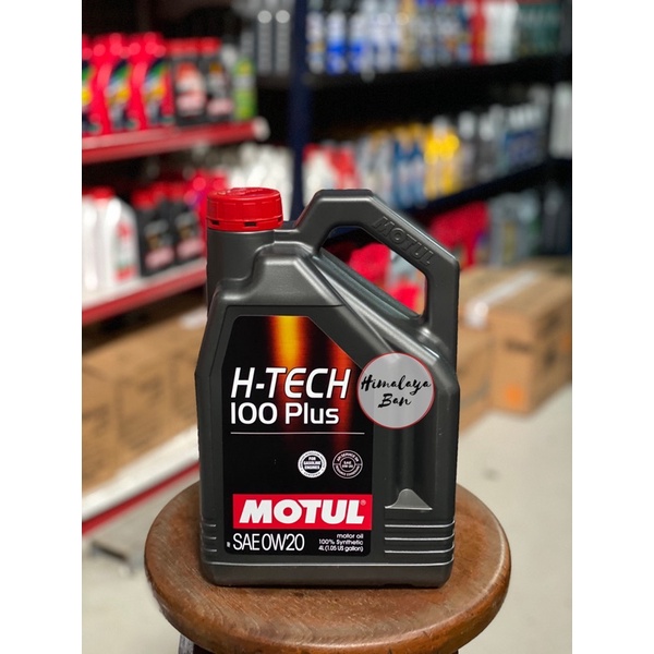 Jual Oli Mesin Motul H Tech 100 Plus 0w 20 Bensin Full Synthetic 4 Liter Shopee Indonesia