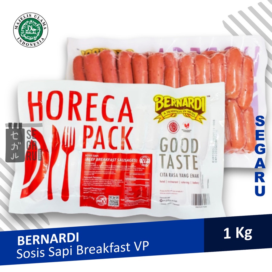 Jual Bernardi Sosis Sapi Breakfast Horeca Pack 1kg Shopee Indonesia