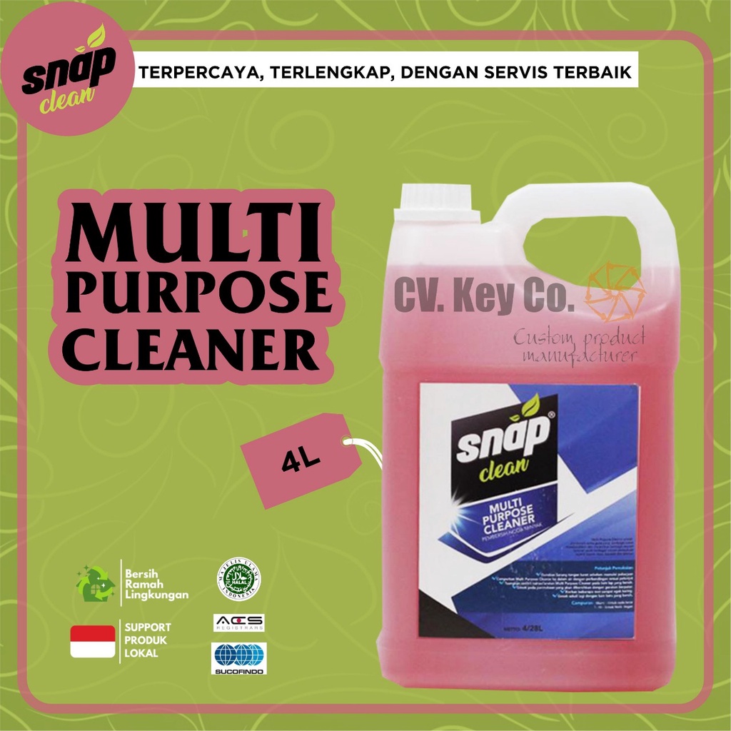 Jual Sabun Pembersih Serbaguna Snap Clean Multi Purpose Cleaner Mpc Ltr Shopee Indonesia