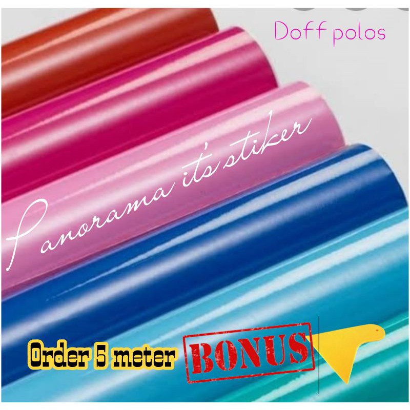 Jual STIKER SKOTLET MOTOR WARNA DOFF POLOS/SKOTLET STICKER MOTOR WARNA