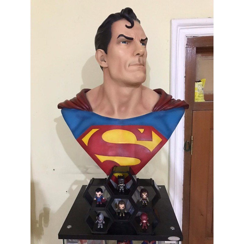 Jual LIFE SIZE BUST 11 SUPERHERO SUPERMAN BATMAN ACTION FIGURE