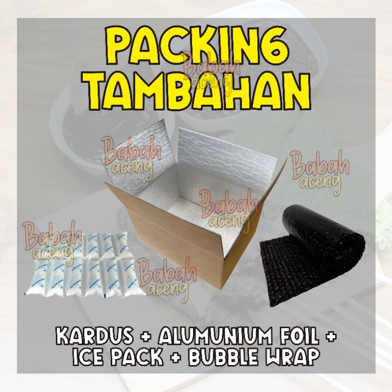 Jual Tambahan Packing Wajib Kardus Buble Wrap Ice Pack Safety Extra Packing Shopee