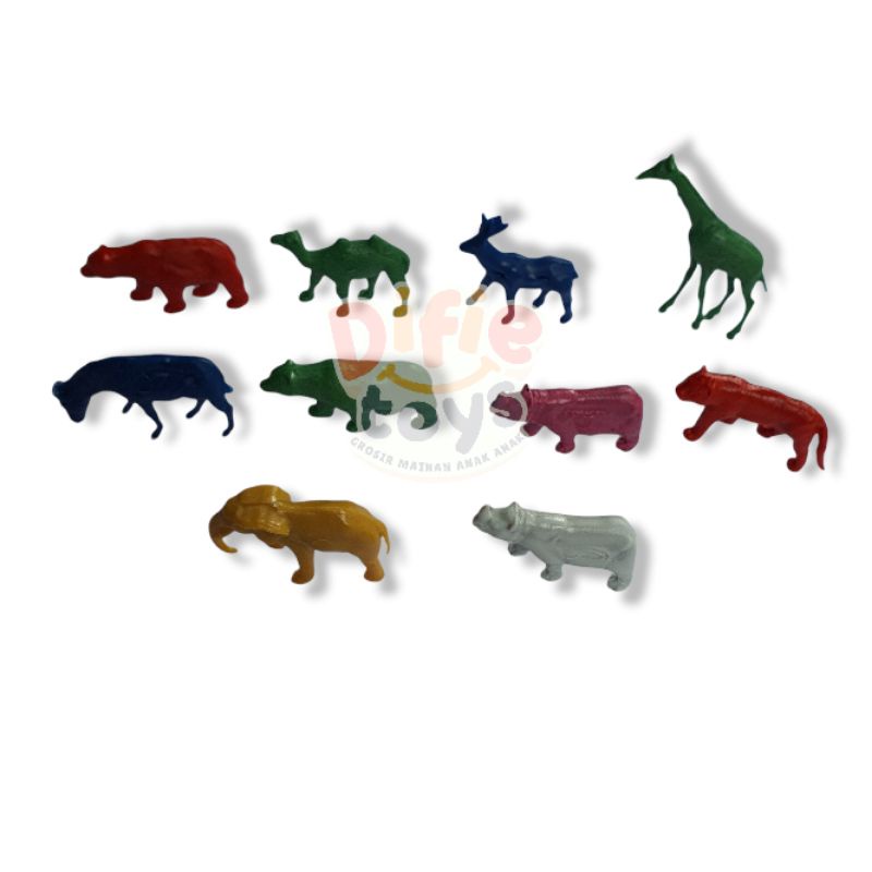 Jual 500 gram Binatang safari mainan kecil sekitar mainan binatang ...
