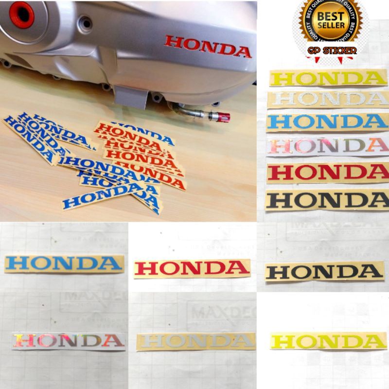Jual stiker tulisan honda ukuran 9 cm stiker cutting berqualitas ...