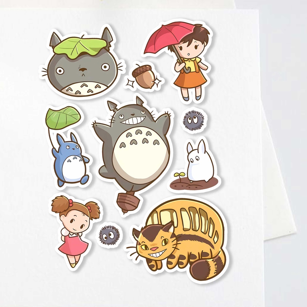 Jual Sticker Ghibli My Neighbor Totoro Aesthetic Stiker Waterproof ...