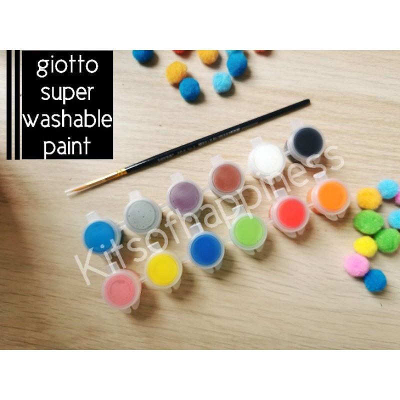 Jual finger paint cat lukis anak giotto super washable finger paint