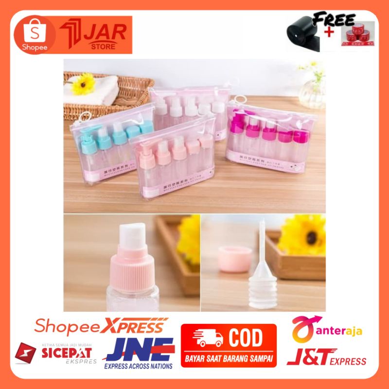 Jual Botol Travel Set 7 In 1 / Refil Botol Sabun Kosmetik / Travel ...