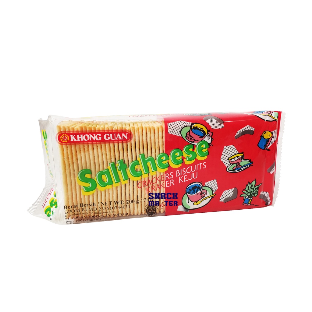 Jual Khong Guan Saltcheese Crackers Biscuits - Netto 200 gr | Shopee