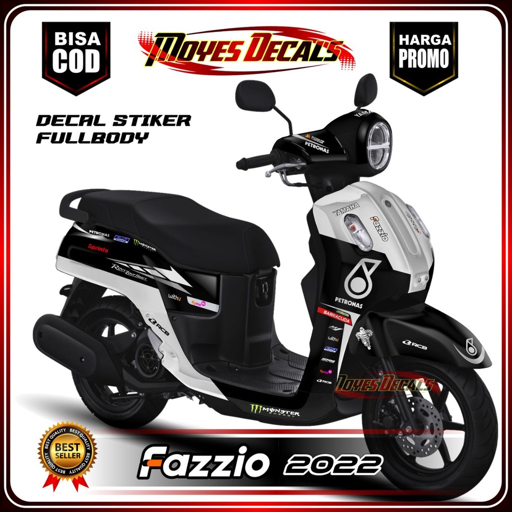 Jual Decal Fazzio Sticker Fullbody Motif Racing Custom Color | Shopee ...
