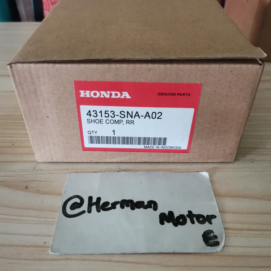 Jual Brake shoe kampas rem belakang 1set 43153SNAA02 Honda Mobilio
