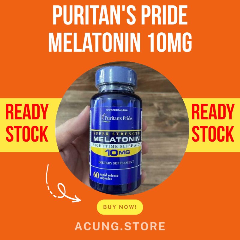 Jual Puritans Pride Melatonin 10mg 60 Kapsul Shopee Indonesia