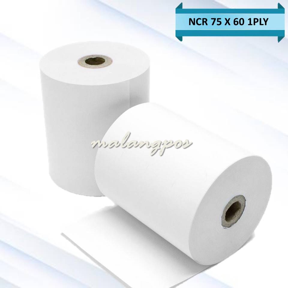 Jual Kertas Hvs Struk Kasir 75x60 Mm Paper Roll 1 Ply Untuk Printer Dotmatrix Struk Printer 7337