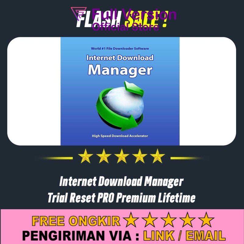 Jual Aplikasi Download Manager IDM Trial Reset PRO Premium