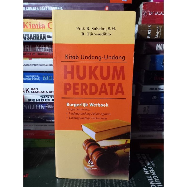 Jual Kitab Undang Undang Hukum Perdata Kuhper Bw By Subekti