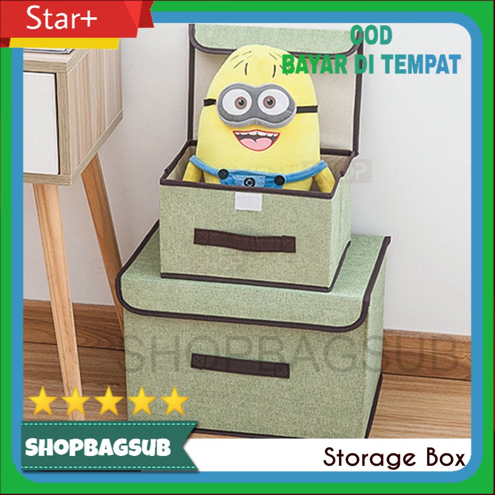 Jual Storage Box Organizer 2In1 Kotak Tempat Penyimpanan Baju Mainan ...