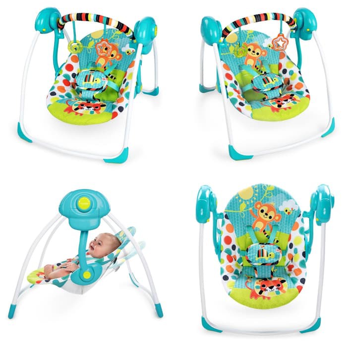 Jual Bright Star BOUNCER BABY AYUN KALEIDOSCOPE SAFARI PORTABLE SWING ...