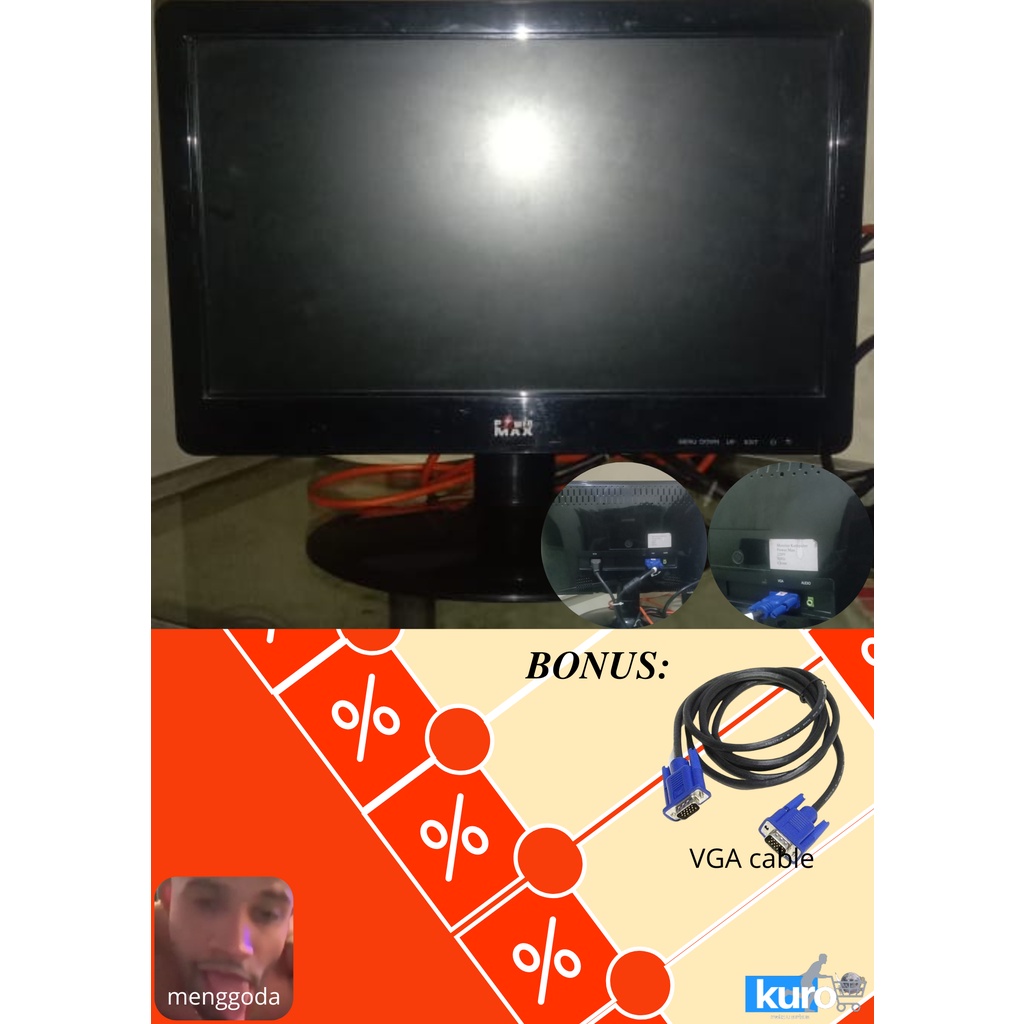 Jual Monitor 16 inch | Shopee Indonesia