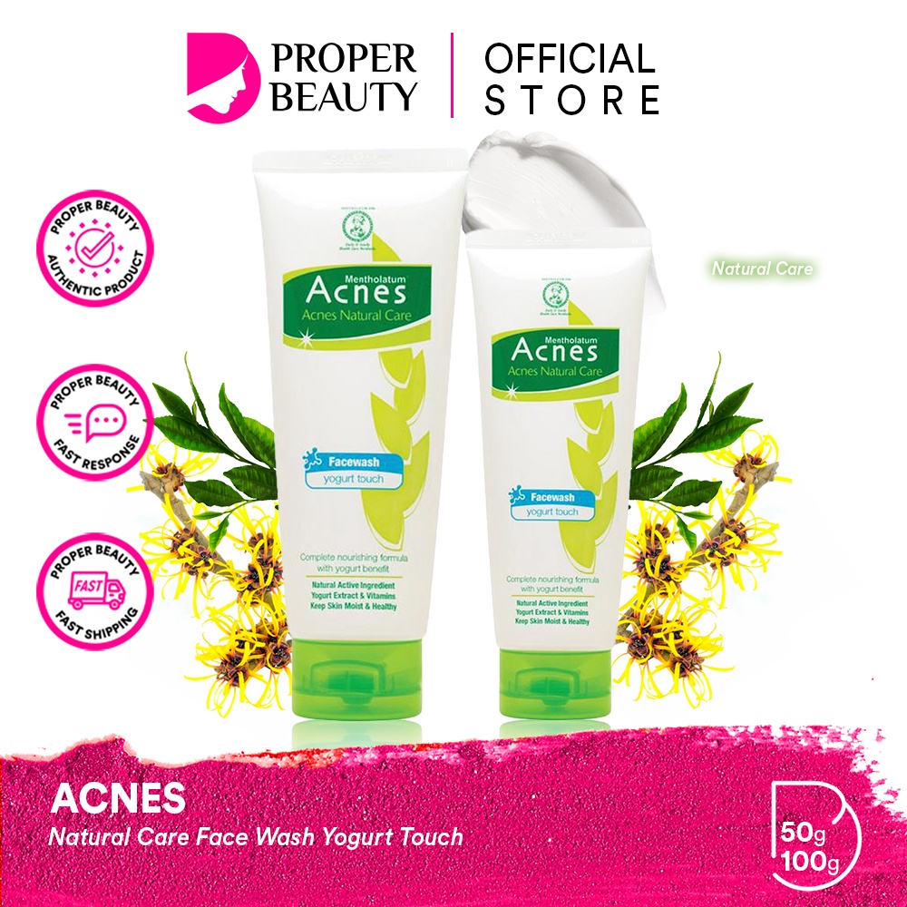 Jual ACNES Natural Care Face Wash Yogurt Touch Japan / Pembersih Wajah