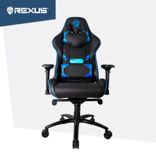 Jual Kursi Gaming REXUS RGC-103 Electra Blue | Shopee Indonesia